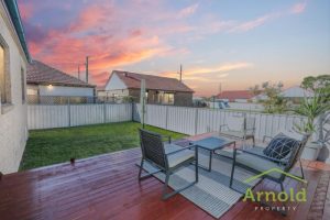 sunset newcastle backyard